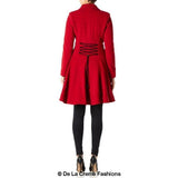 Women’s Wool Blend Double Breasted Skater Coat
