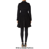 Women’s Wool Blend Double Breasted Skater Coat