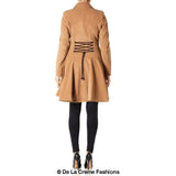 Women’s Wool Blend Double Breasted Skater Coat