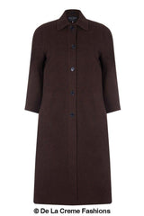 Women's Wool & Cashmere Full-Length Coat, Woman's Long Wool Coat