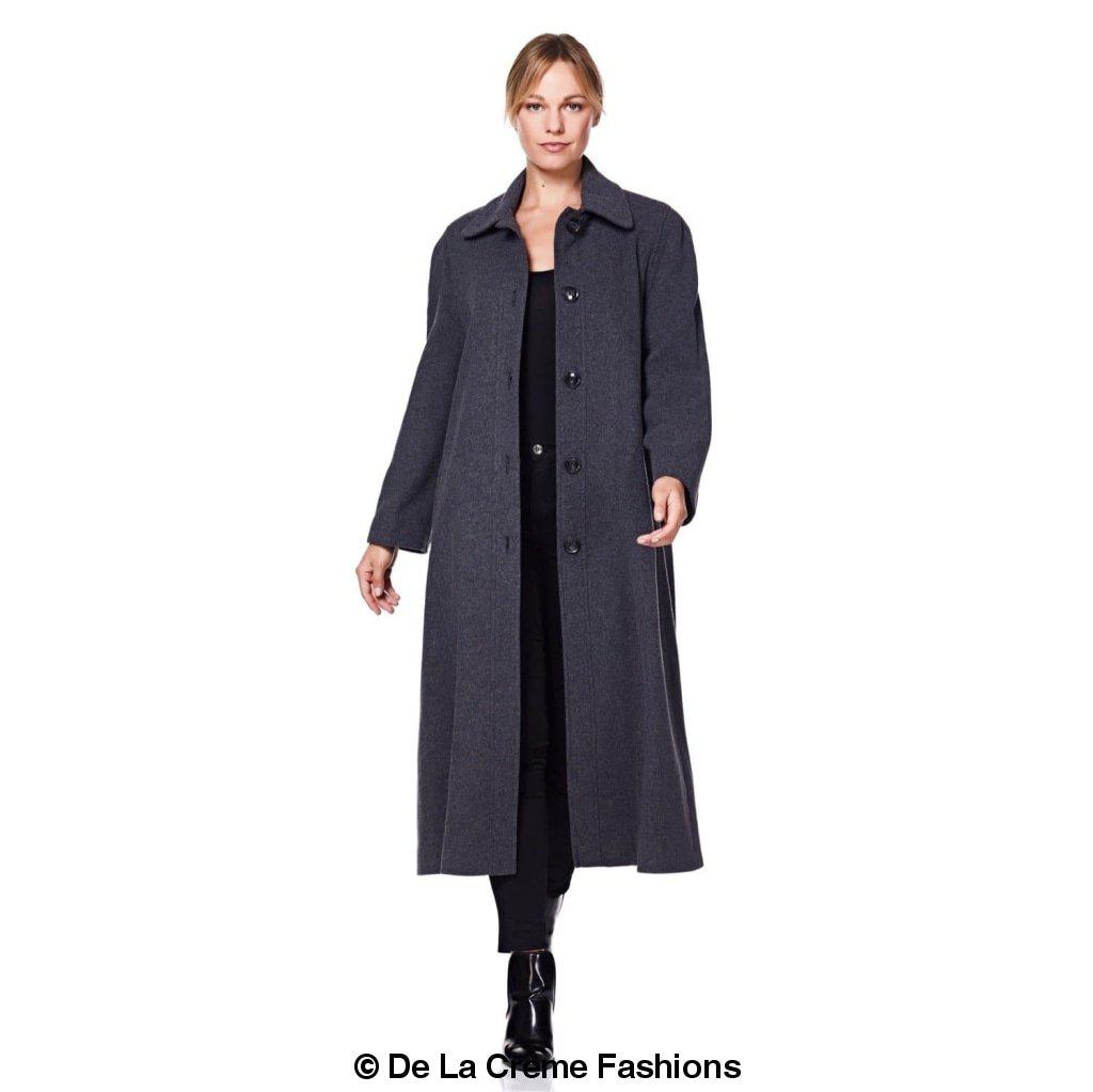 Women's Wool & Cashmere Blend Full-Length Coat – Timeless Elegance | Woman's Long Wool Coat