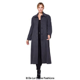 Women's Wool & Cashmere Full-Length Coat, Woman's Long Wool Coat