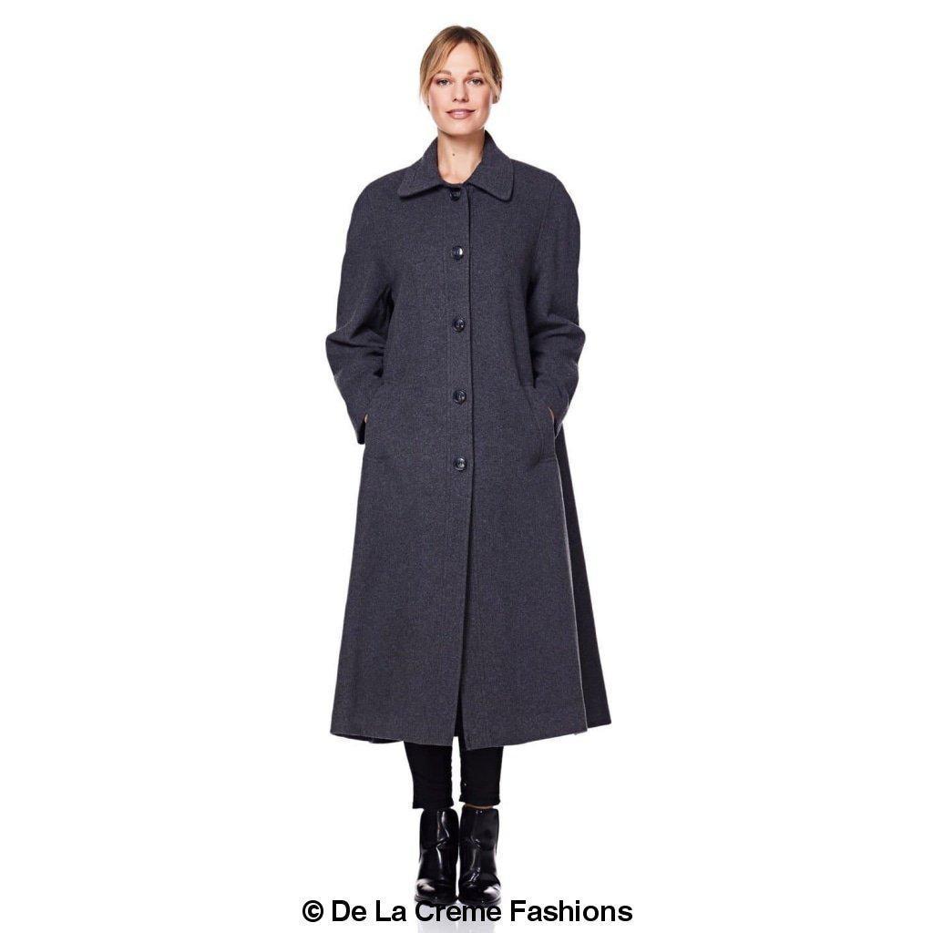 Women's Wool & Cashmere Blend Full-Length Coat – Timeless Elegance | Woman's Long Wool Coat