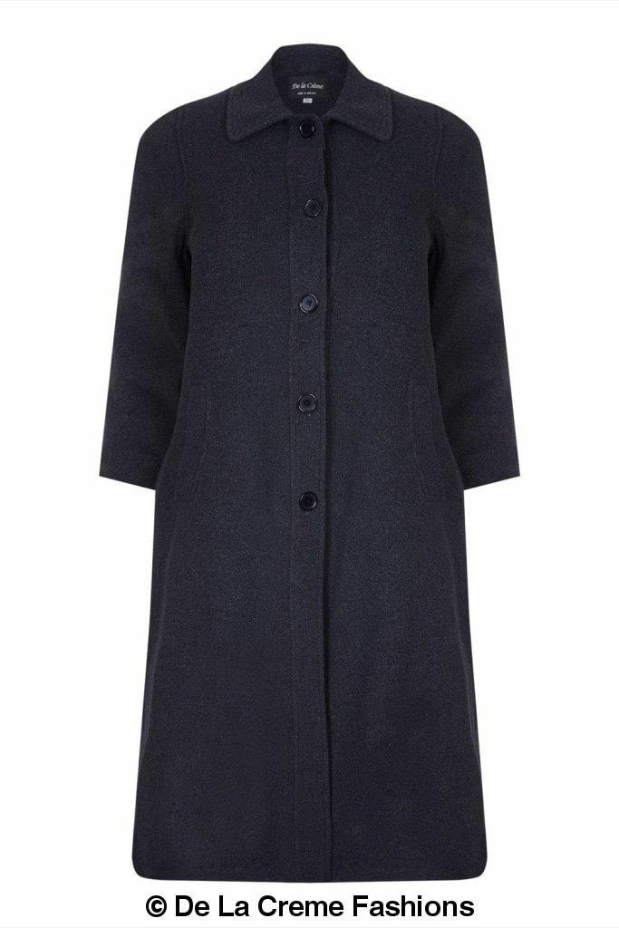 Women's Wool & Cashmere Blend Full-Length Coat – Timeless Elegance | Woman's Long Wool Coat