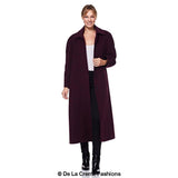 Women's Wool & Cashmere Full-Length Coat, Woman's Long Wool Coat