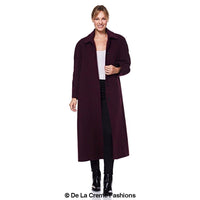 Women's Wool & Cashmere Blend Full-Length Coat – Timeless Elegance | Woman's Long Wool Coat