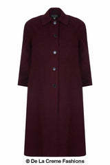 Women's Wool & Cashmere Full-Length Coat, Woman's Long Wool Coat