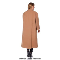 Women's Wool & Cashmere Blend Full-Length Coat – Timeless Elegance | Woman's Long Wool Coat