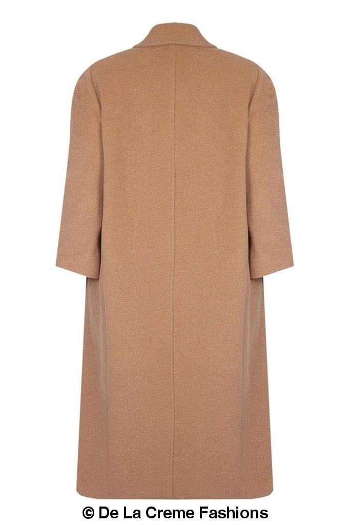 Women's Wool & Cashmere Blend Full-Length Coat – Timeless Elegance | Woman's Long Wool Coat