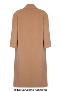 Women's Wool & Cashmere Blend Full-Length Coat – Timeless Elegance | Woman's Long Wool Coat