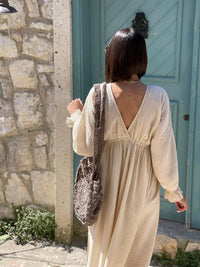 Green fashion, vacation dress