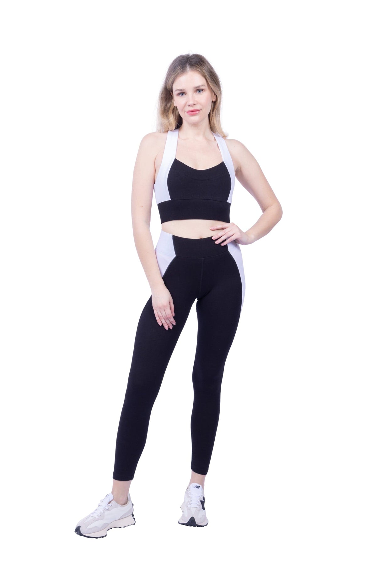 Neda Colorblock Organic Cotton Bra Top, Sports Bra