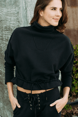 Britney Organic Cotton Roll-Neck Sweatshirt