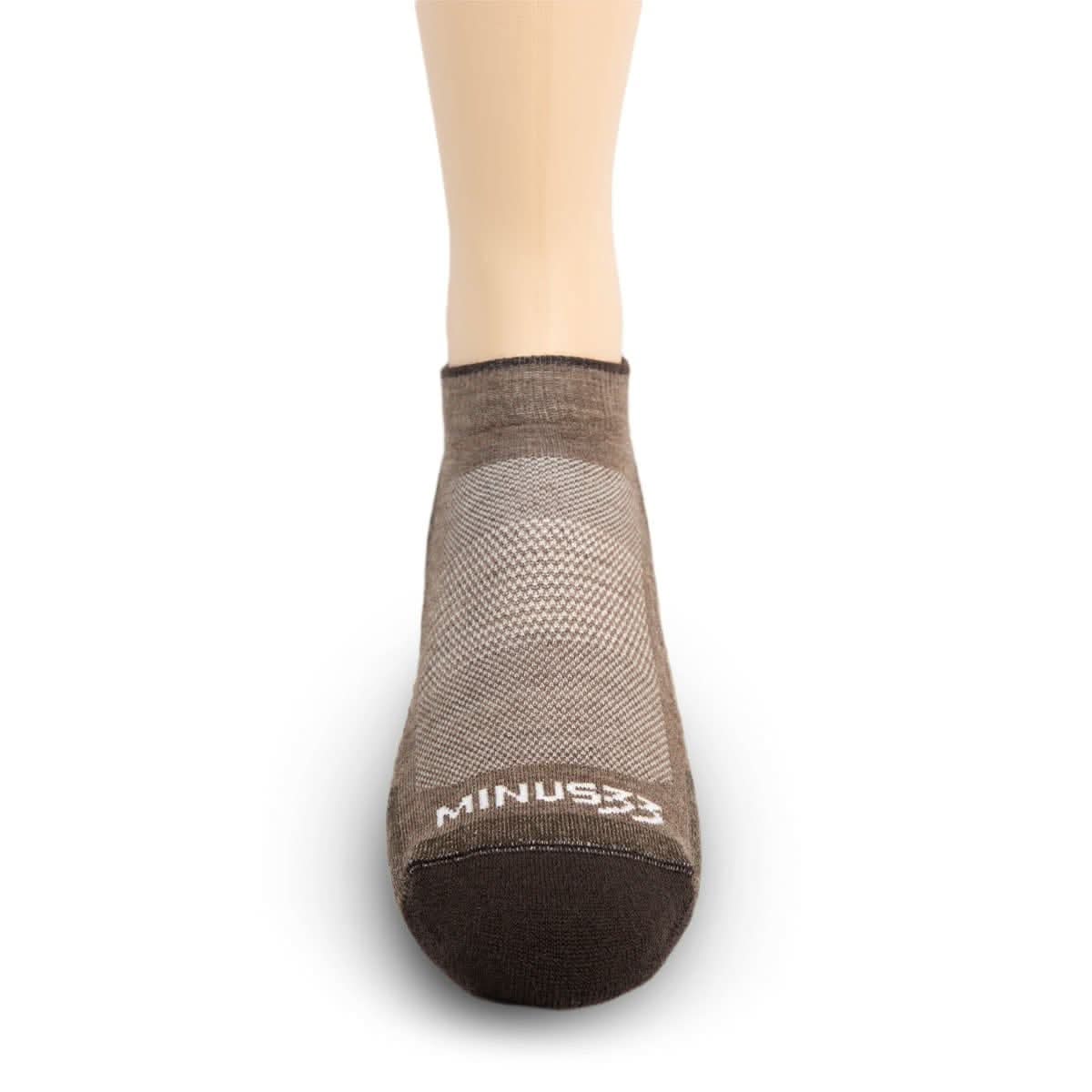 Microweight Cushion - No Show Wool Socks, Made in U.S.A.