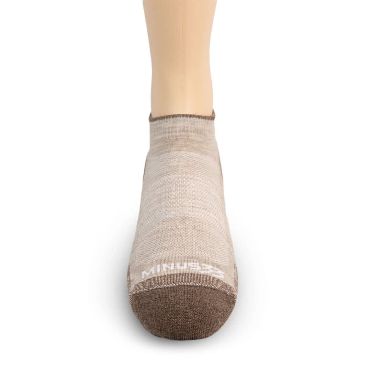 Microweight Cushion - No Show Wool Socks, Made in U.S.A.