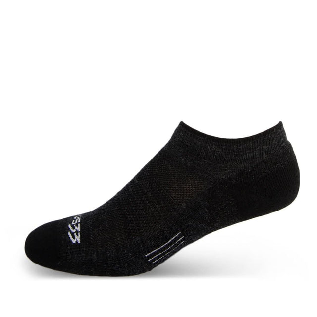 black footie hiking socks