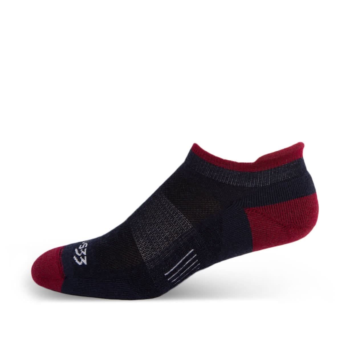 Microweight Cushion - No Show Tab Wool Socks, Made in U.S.A.
