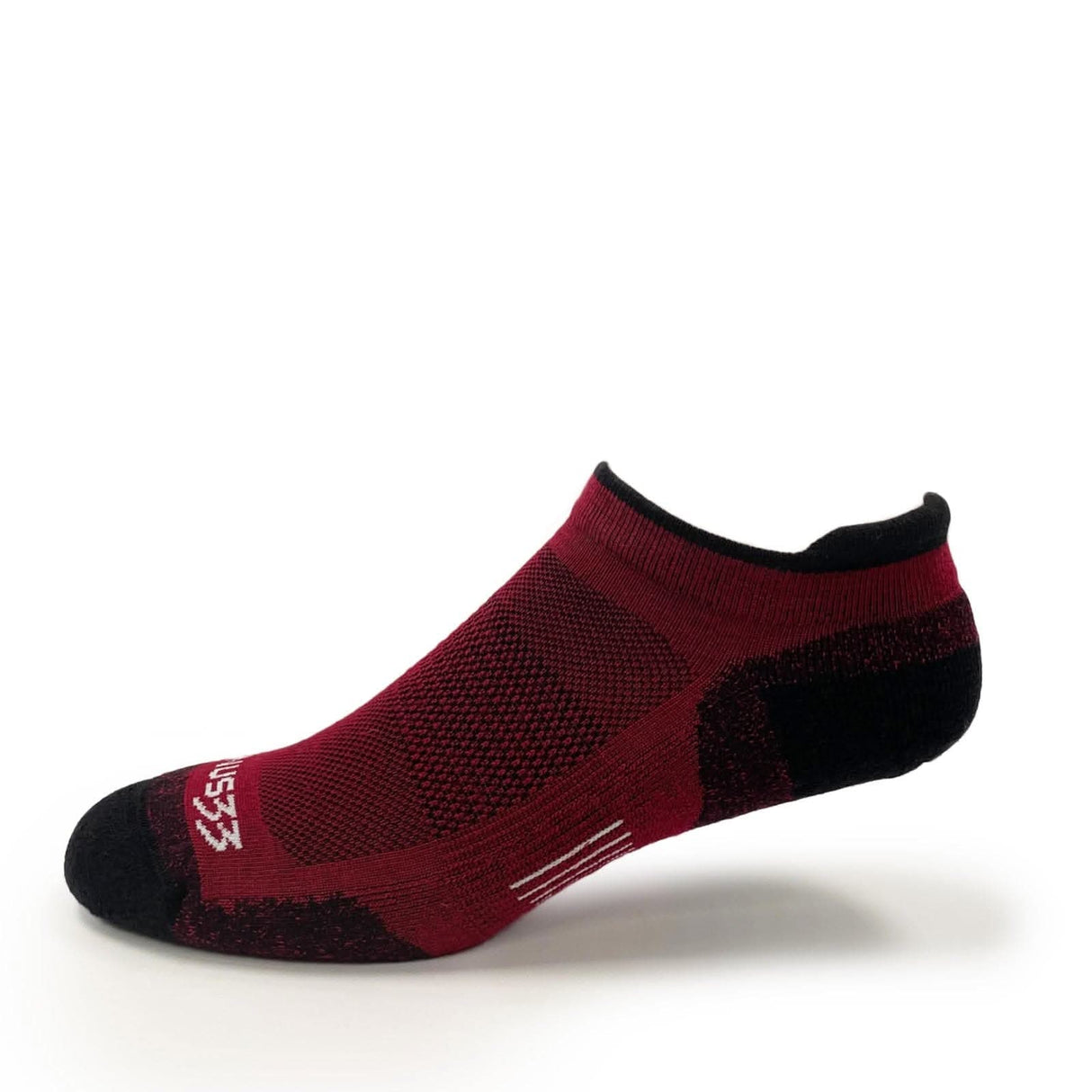 Microweight Cushion - No Show Tab Wool Socks, Made in U.S.A.