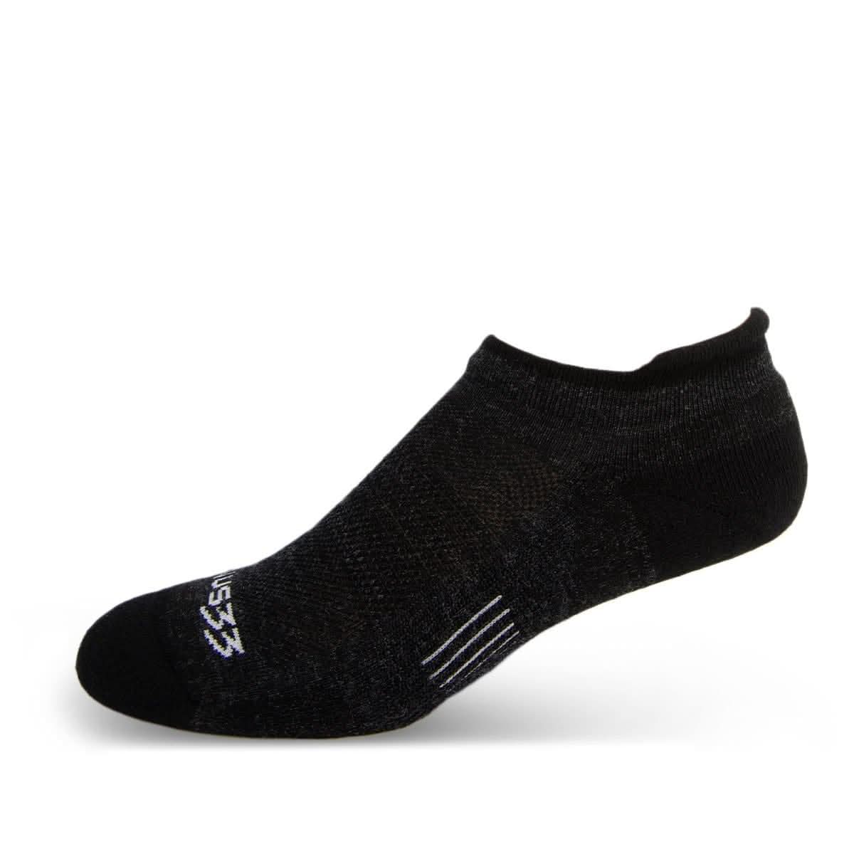 Microweight Cushion - No Show Tab Wool Socks, Made in U.S.A.