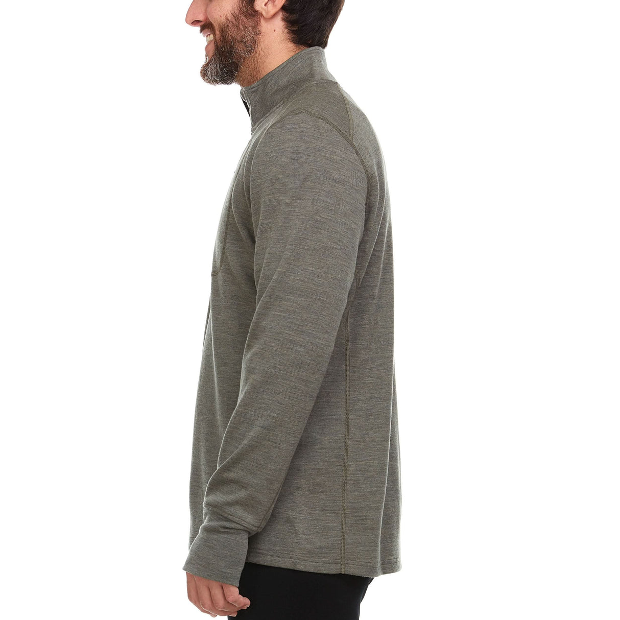 Men's Heavyweight Wool 1/4 Zip Wilderness