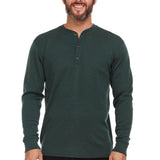 Long Sleeve Henley - Men's 3 Button, Midweight 100% Merino Wool