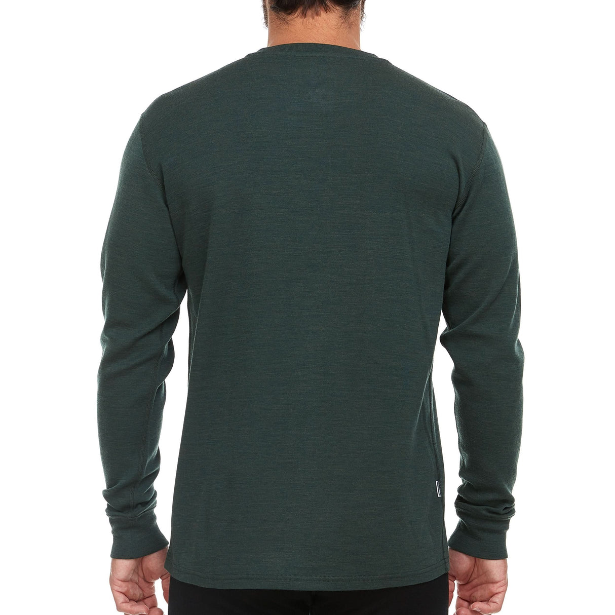 Long Sleeve Henley - Men's 3 Button, Midweight 100% Merino Wool