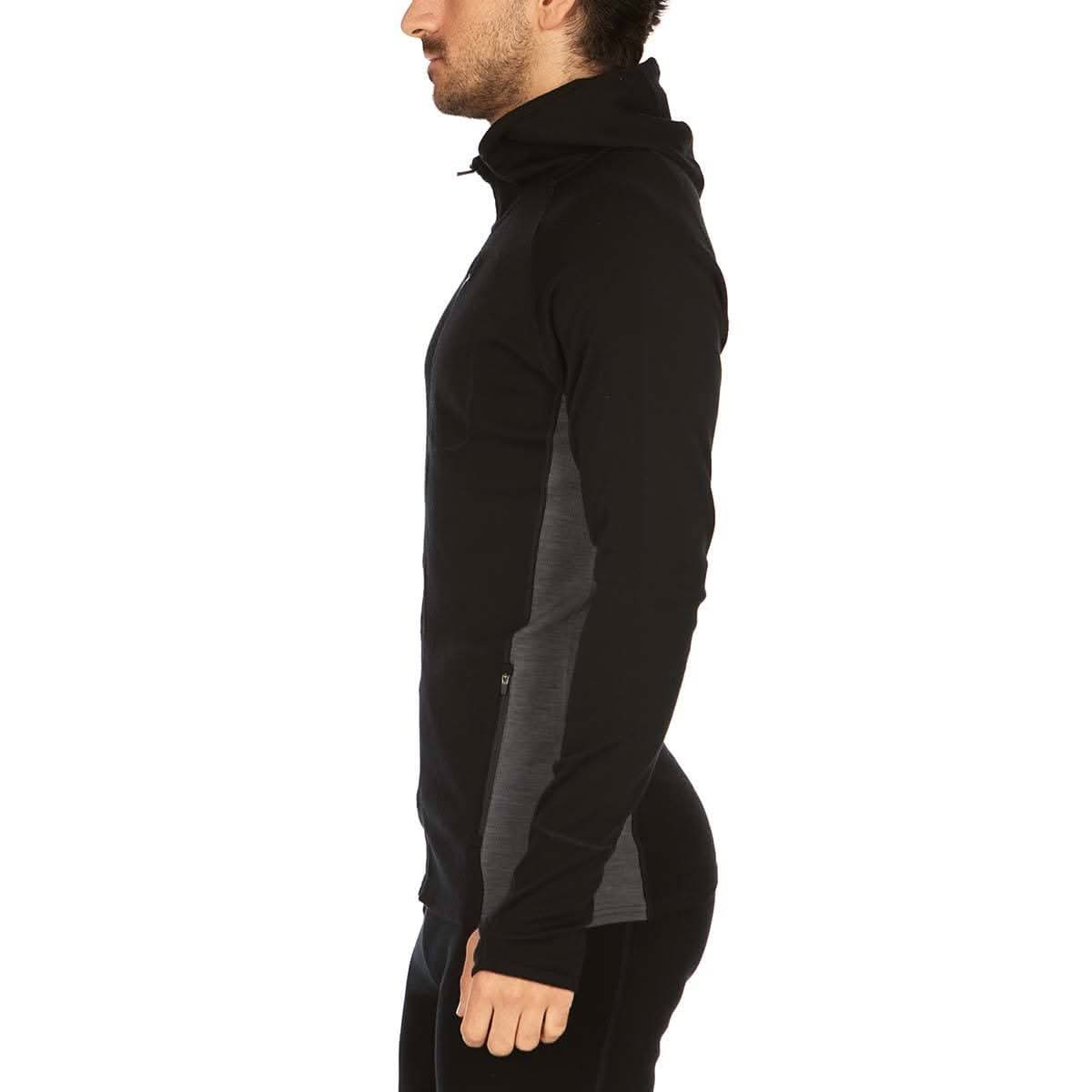 Men's Midweight Full Zip Hoodie by Woolverino