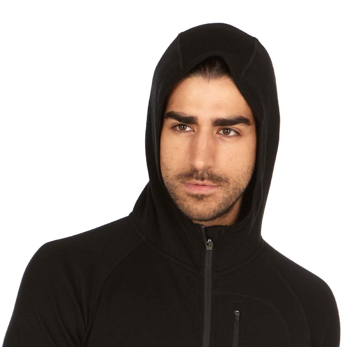 Men's Midweight Full Zip Hoodie by Woolverino