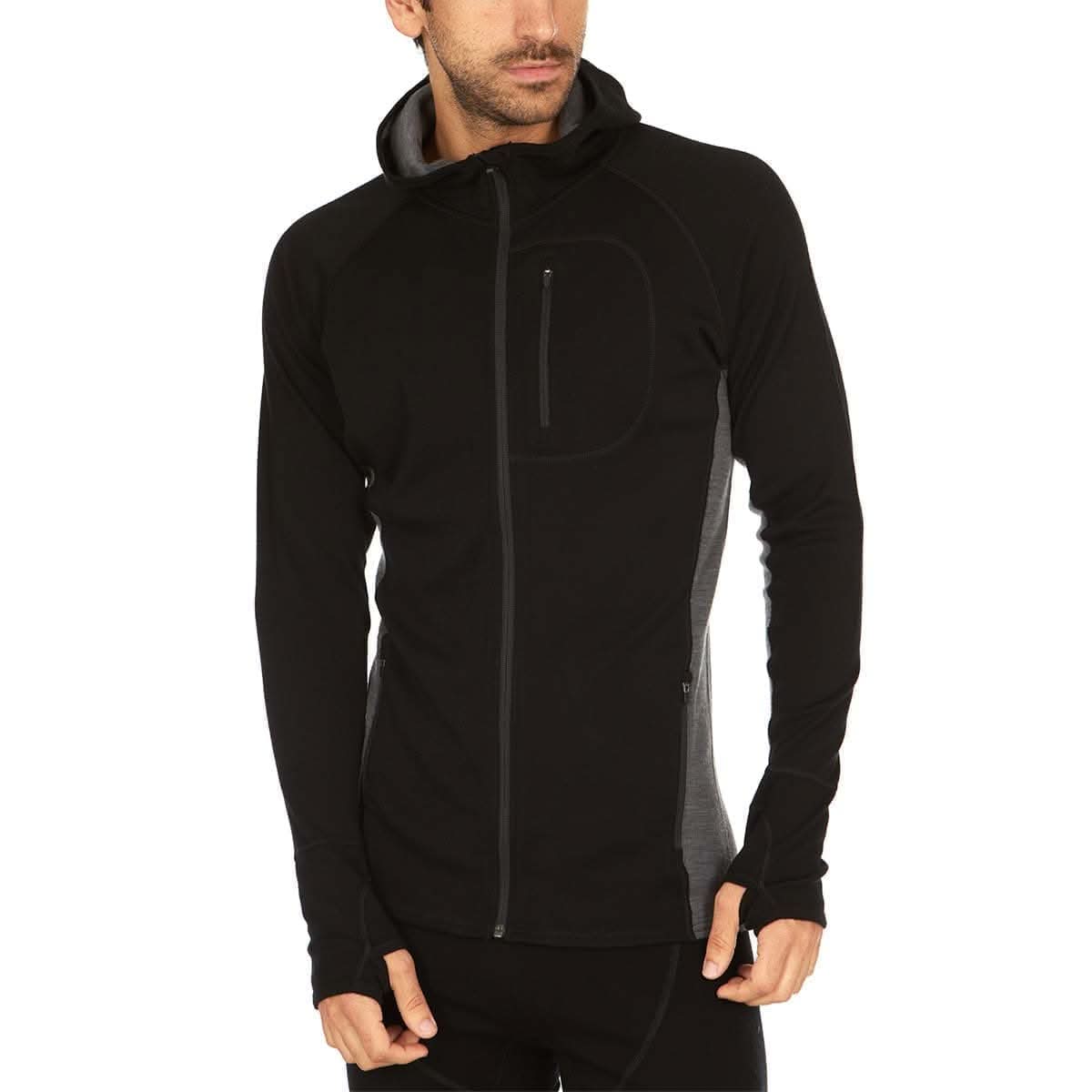 Men's Midweight Full Zip Hoodie by Woolverino
