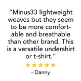 Men's Microweight Wool V-Neck T-Shirt Woolverino