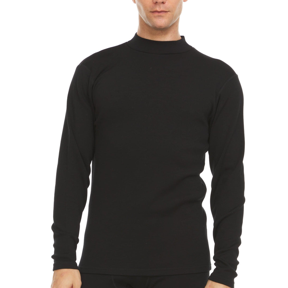 Men's Heavyweight Mock Neck 100% Merino Wool