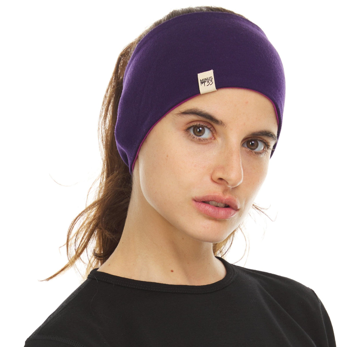 Reversible Headband 100% Merino Wool