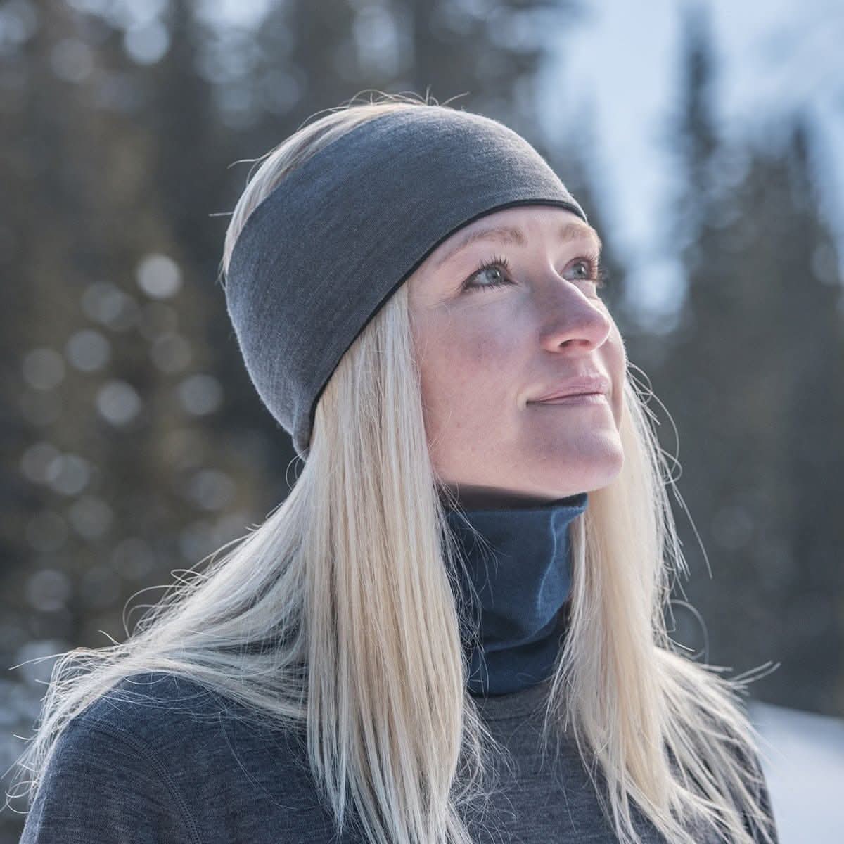 Reversible Headband 100% Merino Wool