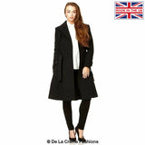 Women's Wool Blend Double Breasted Coat, Women's Wool Coat
